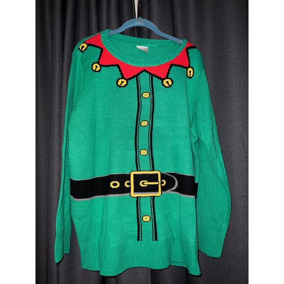 Ugly Christmas Sweater Xmas Size Large - Picture 1 of 2